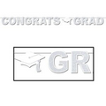 Opalescent Glittered Congrats Grad Streamer